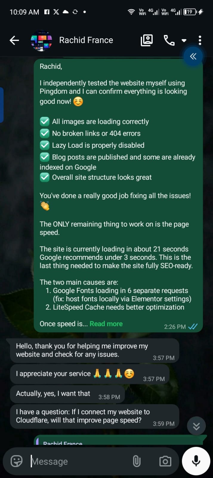 Pingdom & Technical Audit: All images loading correctly, no broken links, blog posts published & indexed on Google. You've done a really good job fixing all the issues!